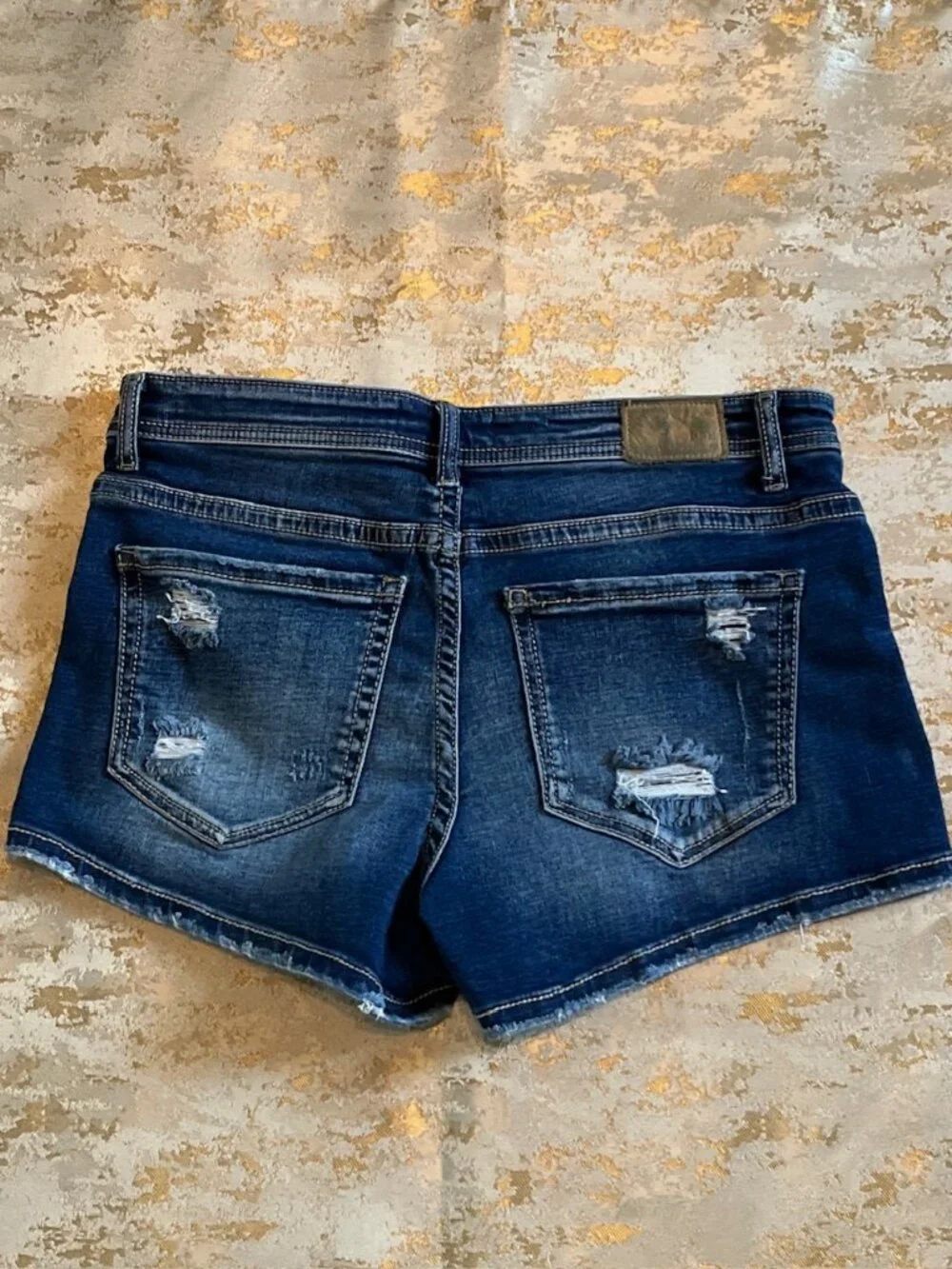 BKE Buckle Denim Jean Shorts Womens sz 28 Lot of 2 Payton Stella Blue Distressed